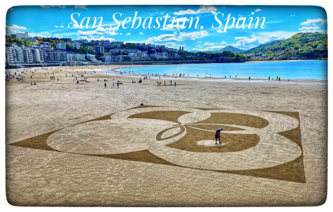 Rake Artist on the Beach