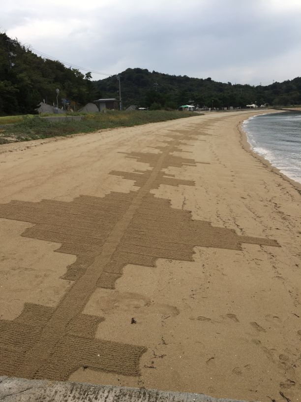 Cannon Beach Rake Art