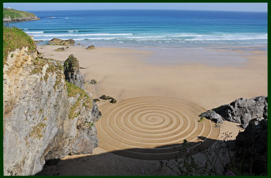 Sprial Sand Raked Art